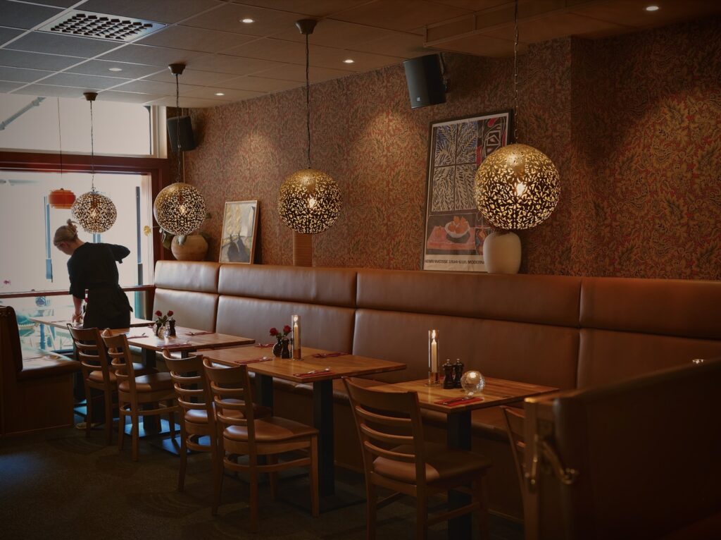 långbord på restaurang Tre Rum Östersund